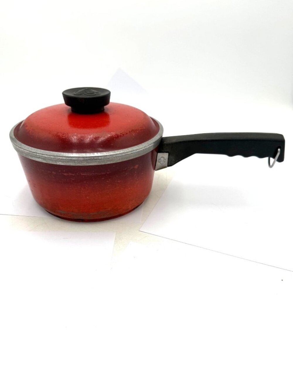 Vintage Club Aluminum Cookware RedSauce Pan Pot 1 Quart